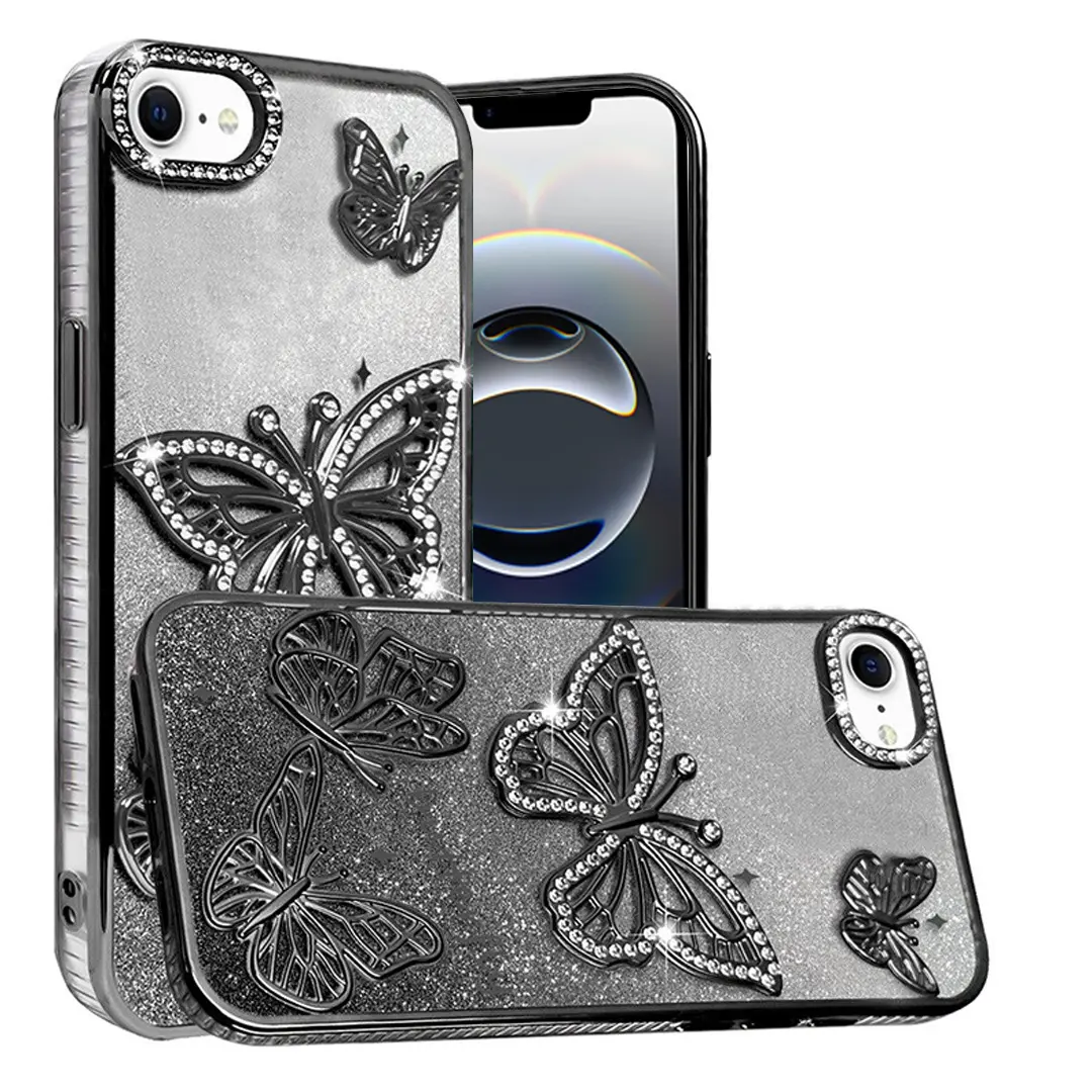 iPhone 16E Butterfly Freedom TPU Case Black